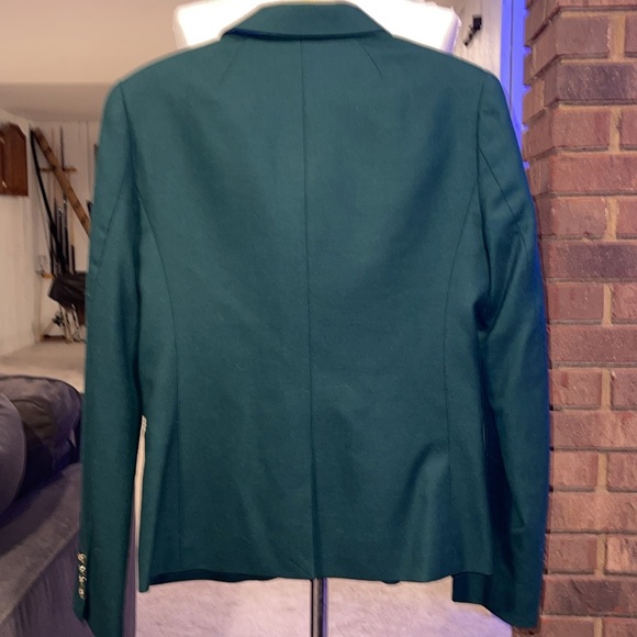 Hunter Green J. Crew Blazer Size 4 - Picture 2 of 4